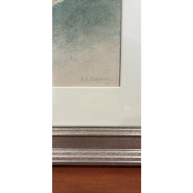 Original 19th-century watercolor on paper by Andrew Fisher Bunner (American, 1841–1897), titled “View of Amberg, Germany.”...
