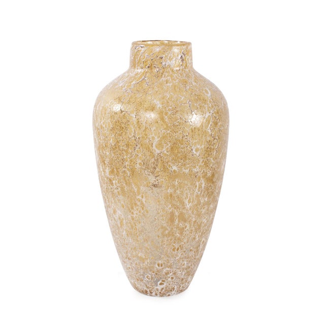 Contemporary Zynsky Art Glass in Soft Amber- Tall For Sale - Image 3 of 10