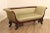 High Quality Antique Mid 19th Century Custom Upholstered Mahogany Sofa with Carved Griffin Feet