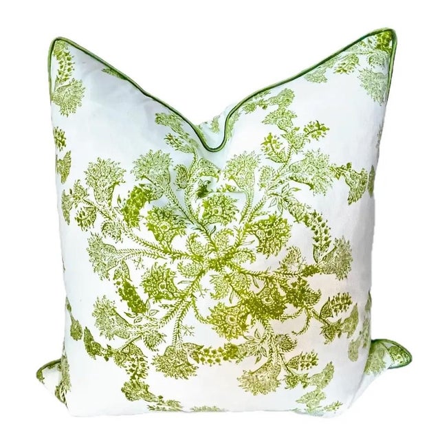 Late 20th Century Pair of Vintage Dandelion Print Pillows For Sale - Image 5 of 7