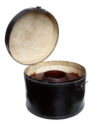 Mid 19th Century Hat Container with Latch