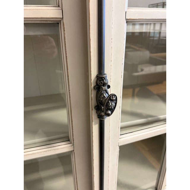Restoration Hardware French Casement Two Piece Cabinet For Sale - Image 10 of 12