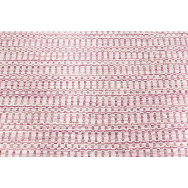 Modern Pink and Beige Flat Weave Rug by Doris Leslie Blau For Sale - Image 4 of 9