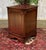 English Mahogany Office Filing Cabinet with Leather Top, 1980s For Sale - Image 5 of 12