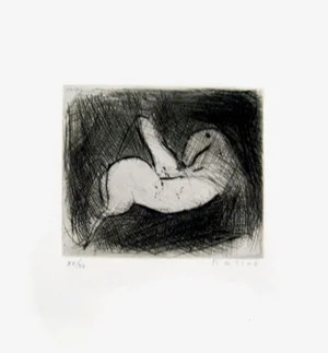 Small Knight - Original Etching by Marino Marini - 1950 1950