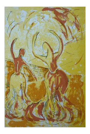 Barbara Wagner "Dancers 13" 2016 Abstract Silkscreen Print