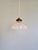 Industrial Holophane Pendant Light in Clear Grooved Glass, 1920s For Sale - Image 3 of 10