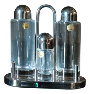 Alessi 5070 Condiment Set by Ettore Sottsass for Alessi, 1970s, Set of 5