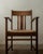 Dutch Art Deco Oak and Rush Armchair, 1920s For Sale - Image 6 of 17