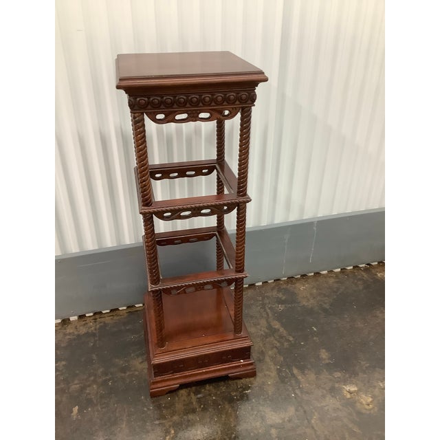 This type of plant stand or side table became popular during the late Victorian and Edwardian eras (1880s–1920s), when...