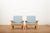 Armchairs with Wooden Frame and Seat and Back in Fabric, Set of 2 For Sale - Image 3 of 12