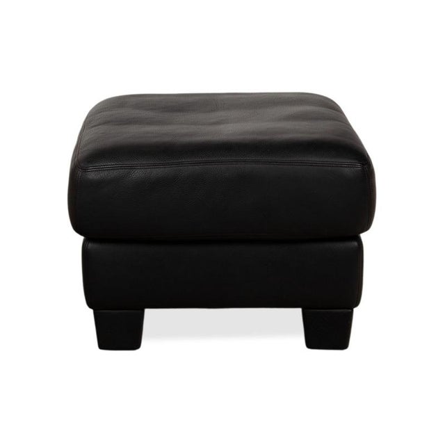 Animal Skin Leather DS-17 Stool in Black from de Sede For Sale - Image 7 of 9