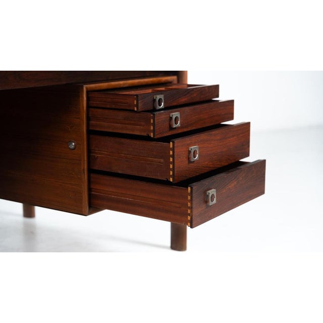 Brown Mid-Century Modern Desk by Arne Vodder for Sibast, Denmark, 1960s For Sale - Image 8 of 18