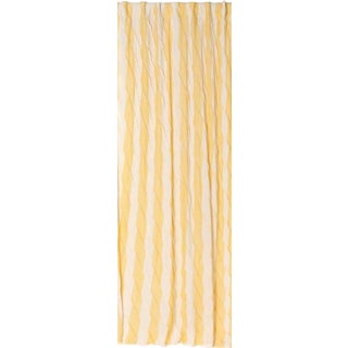 Wavy Stitched Stripe Curtain Panel For Sale