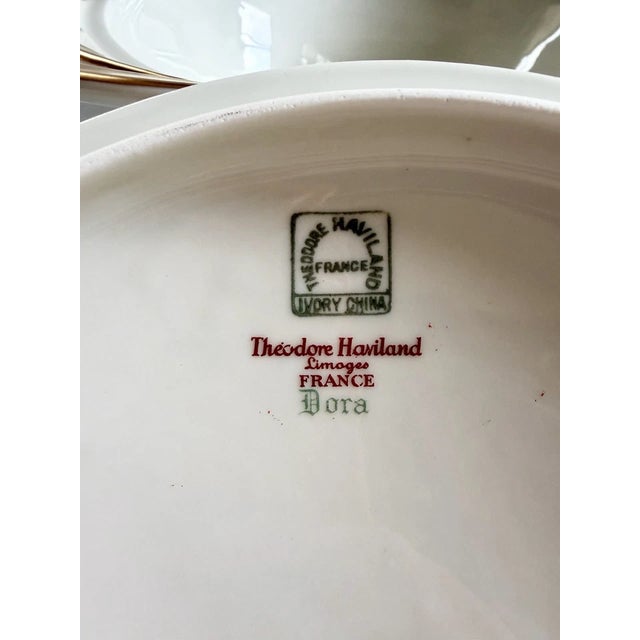 Mid 20th Century Theodore Haviland Dora Covered Vegetable Serving Dish Bowl Floral Limoges France For Sale - Image 14 of 15