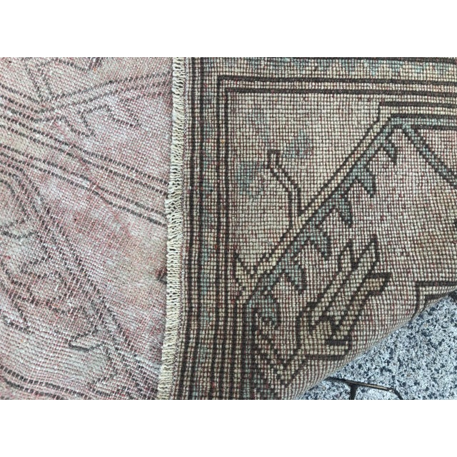 Vintage Handmade Tribal Rug For Sale - Image 4 of 11