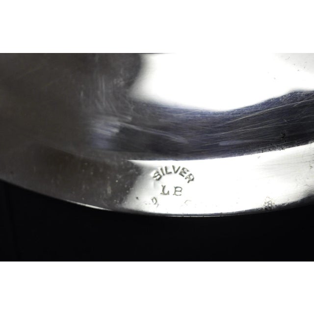 Vintage English Regency Silver Plated Meat Cutlery Serving Platter Tray by Lb For Sale - Image 12 of 13