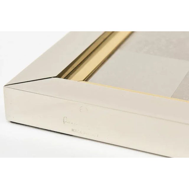 Vintage Romeo Rega Brass and Chrome Plated Sculptural Checkers Game Restored For Sale - Image 10 of 11