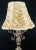 American Vintage Bronze Finish Table Lamp With Tufted Shade For Sale - Image 3 of 10