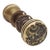 1890s Reading Rococo Asymmetrical Bronze Door Knob Set For Sale