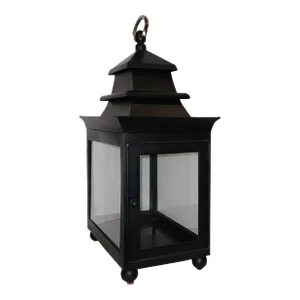 Modern Black Metal Concorde Lantern