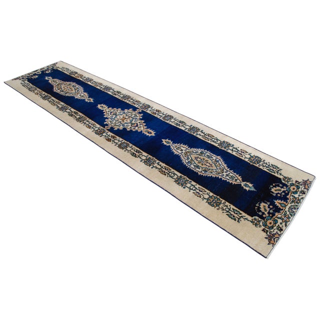 Woven for personal use by village artisans in the 1960s, this authentic Aegean Anatolian runner showcases the timeless...