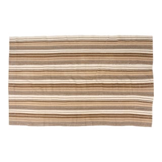 Antique Bohemian Stripe Kilim Rug For Sale