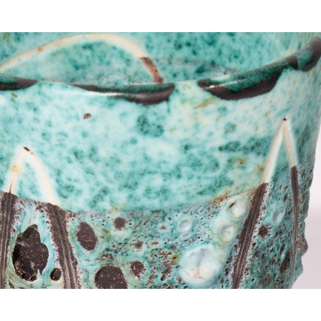 Vallauris France Pottery Tumblers With Lava Glaze For Sale In Indianapolis - Image 6 of 8