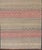 Multicolored vintage Turkish Kilim rug with horizontal stripes in tan, blue, brown and orange. Keivan Woven Arts / Vintage...