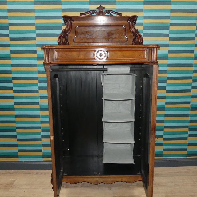 Antique Gründerzeit Vertiko with Top Section, 1920s For Sale - Image 11 of 15