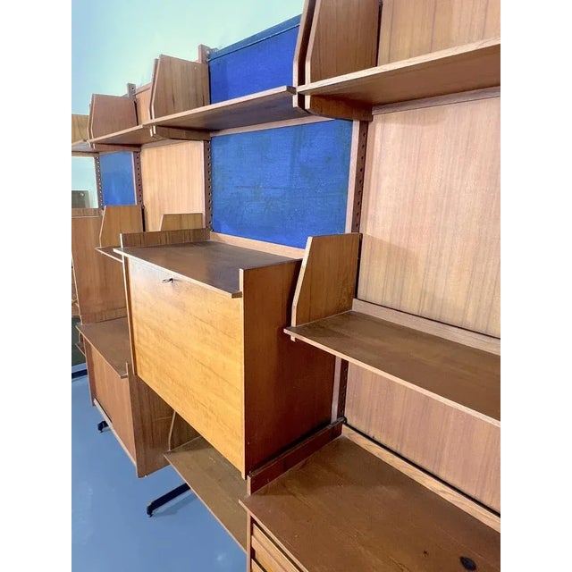 Mid-Century Modern Modular Wood Bookcase, 1950s For Sale - Image 13 of 18