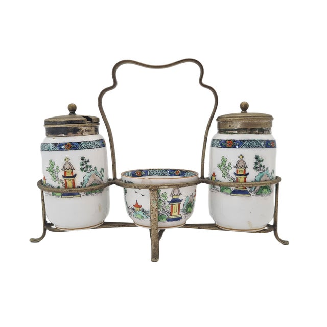 Vintage Pagoda Spice Set from Crown Staffordshire, England, 1970s, Set of 3 For Sale - Image 13 of 13