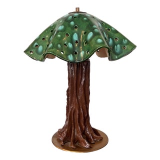 Ceramic Tree Table Lamp, French, 1960s For Sale