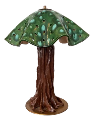 Ceramic Tree Table Lamp, French, 1960s
