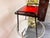 1950s Wrought Iron and Ceramic Side Table by Frères Cloutier, France, 1950 For Sale - Image 5 of 8