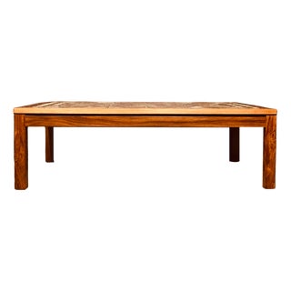 Mid-Century Danish Rosewood Coffee Table with Tiled Top by Oxart for Trioh, 1960s For Sale
