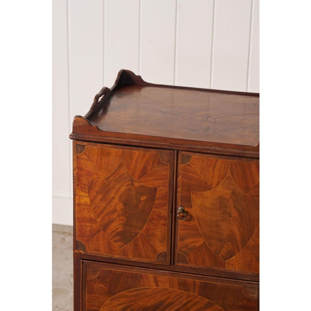 Mid 19th Century Georgian Inlay Mahogany Night Cabinet With Tray Top (C. 1850) For Sale - Image 5 of 16