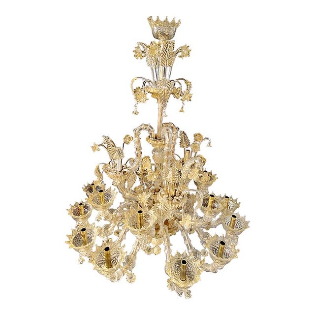 Rezzonico Chandelier in Murano Glass, 1950s For Sale - Image 7 of 8