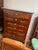 Traditional Antique Mahogany Marble Top Chest of Drawers Brass Handles. For Sale - Image 3 of 12