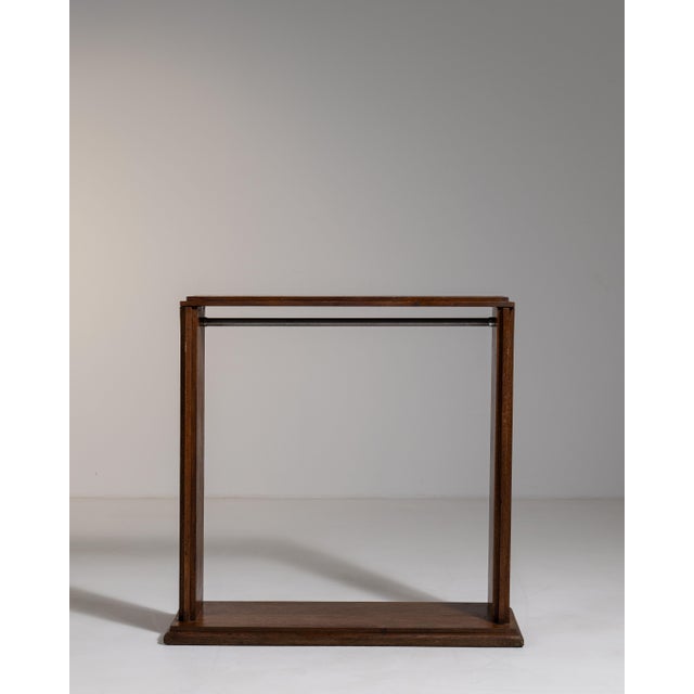 1920s France Art Deco White Wood Coat Rack For Sale - Image 4 of 15