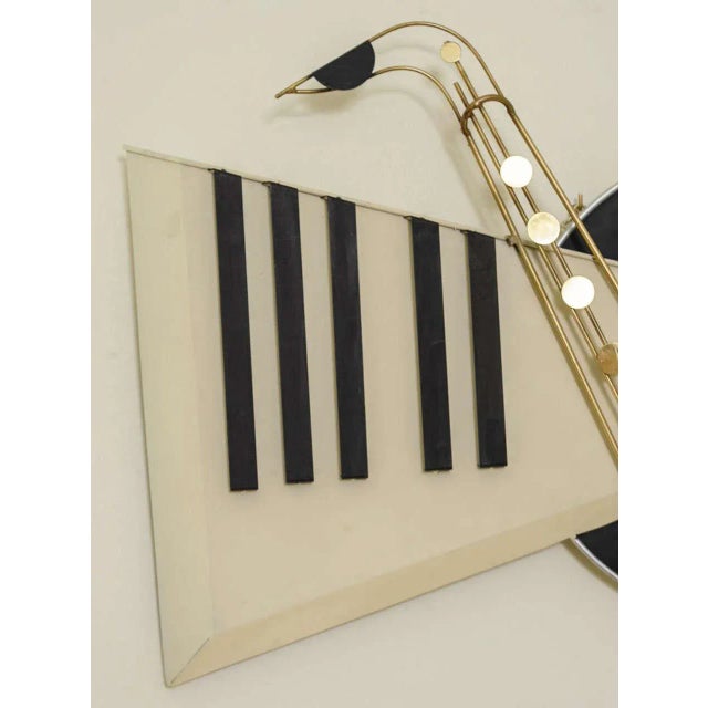Metal The Piano Wall-Mounted Sculptural Piece by Curtis Jeré, 1994 For Sale - Image 7 of 10