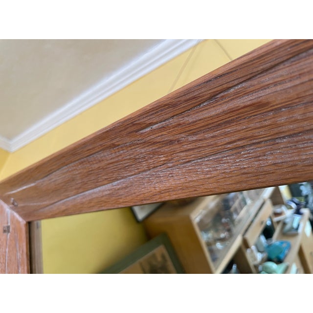 A. Brandt Ranch Oak Furniture Vintage 1963 A. Brandt Ranch Oak Small Mirror For Sale - Image 4 of 9