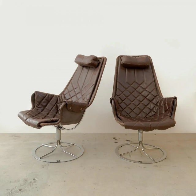 Metal Bruno Mathsson 'Jetson' Lounge Chairs - a Pair For Sale - Image 7 of 7