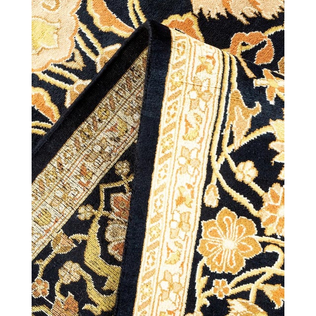 Mogul, One-of-a-Kind Hand-Knotted Area Rug in Black, 5' 10" x 9' 1" For Sale In New York - Image 6 of 8