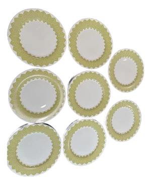 Mid-Century Modern Set of 8 Plates