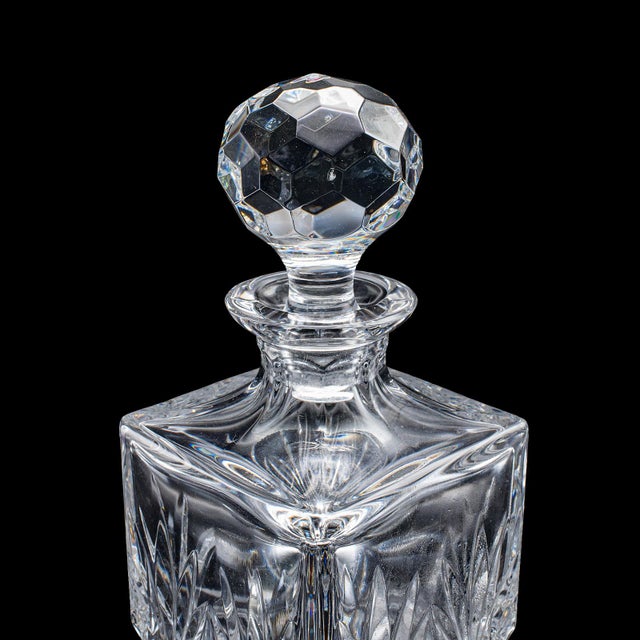 Glass Vintage Whisky Decanter, English, Cut Glass, Scotch Bottle, Whiskey, Spirits For Sale - Image 7 of 11