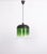 Large Green White Glass Pendant Light from Peill and Putzler, Germany, 1970s For Sale - Image 3 of 12