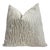 Alabaster Velvet Throw Pillow With Feather Down Insert For Sale