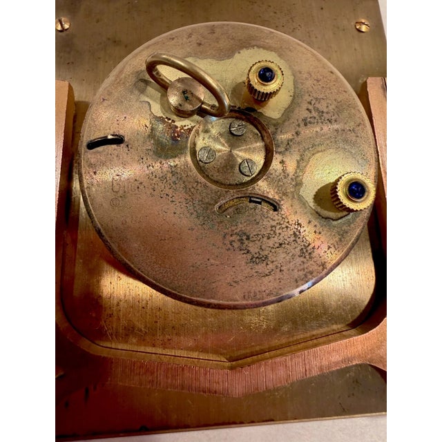 Metal 1960s Gucci Lapis Lazuli Desk Clock With Alarm For Sale - Image 7 of 10