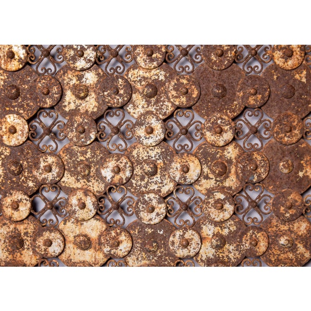 Vintage Spanish Brutalist Style Iron Gate Panel For Sale In Detroit - Image 6 of 12